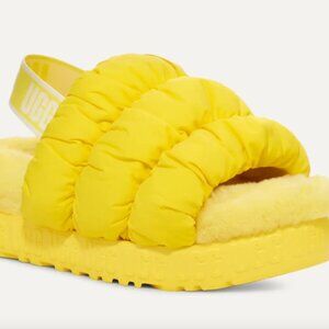 Yellow Scrunchita UGG Slides